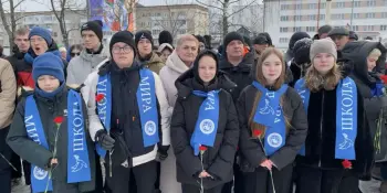 Школа мира на Митинге, посвящённом Дню памяти воинов-интернационалистов