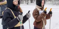 Юные лыжницы достойно представили школу на районных соревнованиях